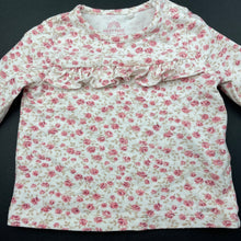 Load image into Gallery viewer, Girls Next, stretchy floral long sleeve top, EUC, size 0000,  