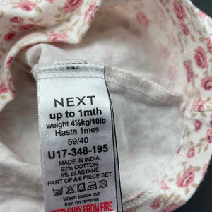 Girls Next, stretchy floral long sleeve top, EUC, size 0000,  