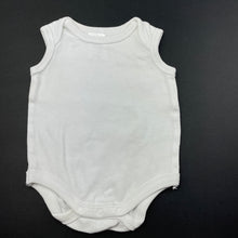 Load image into Gallery viewer, unisex Target, white cotton bodysuit / romper, FUC, size 0000,  