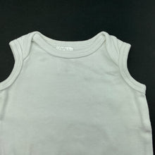 Load image into Gallery viewer, unisex Target, white cotton bodysuit / romper, FUC, size 0000,  
