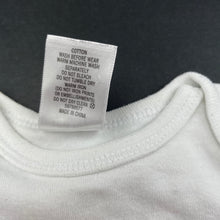 Load image into Gallery viewer, unisex Target, white cotton bodysuit / romper, FUC, size 0000,  