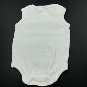 unisex Target, white cotton bodysuit / romper, FUC, size 0000,  
