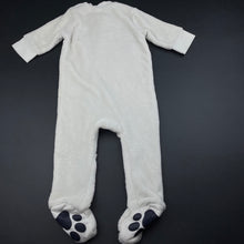 Load image into Gallery viewer, Boys Baby Berry, soft fleece zip coverall / romper, FUC, size 0,  