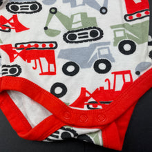 Load image into Gallery viewer, Boys Baby Berry, soft cotton bodysuit / romper, diggers, EUC, size 0000,  