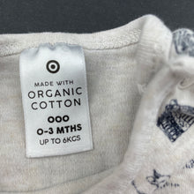 Load image into Gallery viewer, unisex Target, soft organic cotton bodysuit / romper, GUC, size 000,  