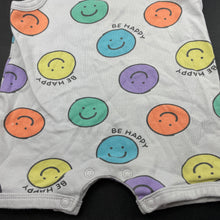 Load image into Gallery viewer, unisex Dymples, grey cotton romper, GUC, size 000,  