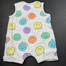 Load image into Gallery viewer, unisex Dymples, grey cotton romper, GUC, size 000,  