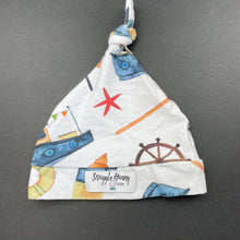 Load image into Gallery viewer, Boys Snuggle Hunny, lightweight hat / beanie, boats, EUC, size 0000,  