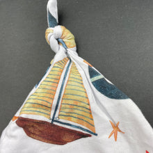 Load image into Gallery viewer, Boys Snuggle Hunny, lightweight hat / beanie, boats, EUC, size 0000,  