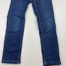 Load image into Gallery viewer, unisex Target, blue stretch denim jeans, adjustable, Inside leg: 46cm, GUC, size 5,  