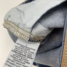 Load image into Gallery viewer, unisex Target, blue stretch denim jeans, adjustable, Inside leg: 46cm, GUC, size 5,  