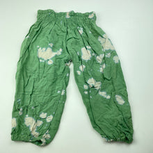 Load image into Gallery viewer, Girls lightweight, tie dyed pants, elasticated, Inside leg: 27cm, GUC, size 1,  
