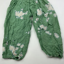 Load image into Gallery viewer, Girls lightweight, tie dyed pants, elasticated, Inside leg: 27cm, GUC, size 1,  