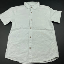 Load image into Gallery viewer, Boys Target, light grey linen / cotton short sleeve shirt, EUC, size 12,  