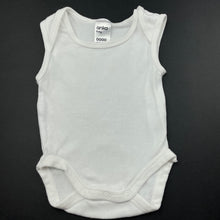 Load image into Gallery viewer, unisex Anko, white cotton singletsuit / romper, EUC, size 0000,  