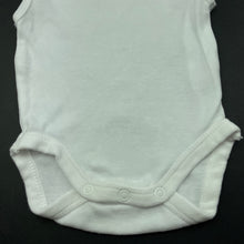 Load image into Gallery viewer, unisex Anko, white cotton singletsuit / romper, EUC, size 0000,  