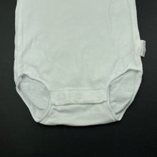 Load image into Gallery viewer, unisex Bonds, white stretchy bodysuit / romper, EUC, size 0000,  