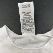 Load image into Gallery viewer, unisex Bonds, white stretchy bodysuit / romper, EUC, size 0000,  