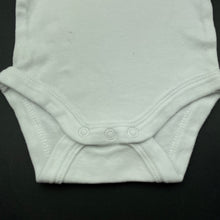 Load image into Gallery viewer, unisex Baby Berry, white cotton bodysuit / romper, EUC, size 00000,  