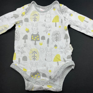 unisex Sprout, cotton bodysuit / romper, rabbits, EUC, size 000,  