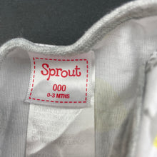 Load image into Gallery viewer, unisex Sprout, cotton bodysuit / romper, rabbits, EUC, size 000,  