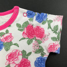 Load image into Gallery viewer, Girls Ollies Place, floral cotton bodysuit / romper, EUC, size 000,  