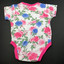 Load image into Gallery viewer, Girls Ollies Place, floral cotton bodysuit / romper, EUC, size 000,  