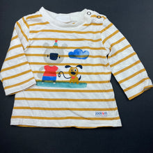 Load image into Gallery viewer, Boys Jack &amp; Milly, striped cotton long sleeve top, EUC, size 000,  