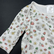 Load image into Gallery viewer, Girls Dymples, cotton bodysuit / romper, strawberries, GUC, size 0000,  