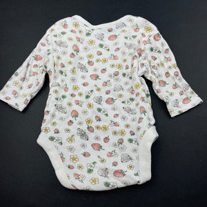Girls Dymples, cotton bodysuit / romper, strawberries, GUC, size 0000,  