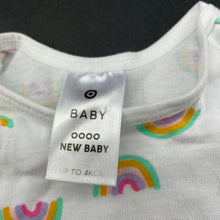 Load image into Gallery viewer, Girls Target, cotton singlet top, rainbows, EUC, size 0000,  