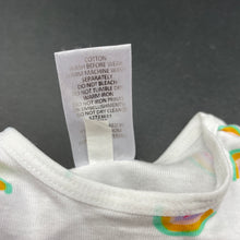 Load image into Gallery viewer, Girls Target, cotton singlet top, rainbows, EUC, size 0000,  
