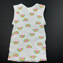 Load image into Gallery viewer, Girls Target, cotton singlet top, rainbows, EUC, size 0000,  