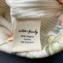 Load image into Gallery viewer, Girls Wilson &amp; Frenchy, ribbed floral organic cotton blend hat, EUC, size 0000,  