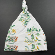 Load image into Gallery viewer, unisex Snuggle Hunny, stretchy hat / beanie, koalas, EUC, size 0000,  