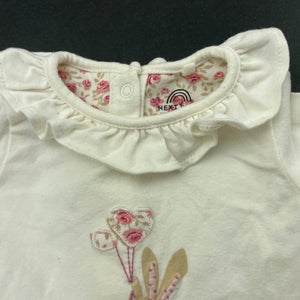 Girls Next, stretchy long sleeve top, rabbit, GUC, size 0000,  