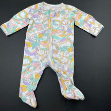 Load image into Gallery viewer, Girls Target, stretchy zip coverall / romper, GUC, size 0000,  