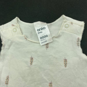 Girls Anko, stretchy singletsuit / romper, GUC, size 0000,  