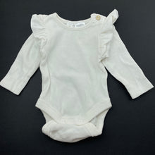 Load image into Gallery viewer, Girls Dymples, ribbed ruffle bodysuit / romper, FUC, size 0000,  