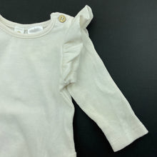 Load image into Gallery viewer, Girls Dymples, ribbed ruffle bodysuit / romper, FUC, size 0000,  