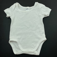 Load image into Gallery viewer, unisex Anko, white cotton bodysuit / romper, FUC, size 00,  