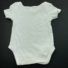 Load image into Gallery viewer, unisex Anko, white cotton bodysuit / romper, FUC, size 00,  