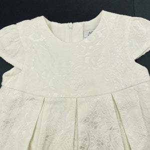 Girls Bebe by Minihaha, cotton lined floral party dress, EUC, size 1, L: 43cm