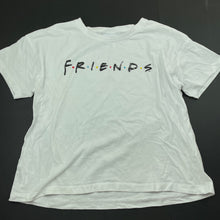 Load image into Gallery viewer, Girls FRIENDS, white cotton t-shirt / top, FUC, size 12,  