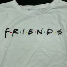 Load image into Gallery viewer, Girls FRIENDS, white cotton t-shirt / top, FUC, size 12,  