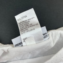 Load image into Gallery viewer, Girls FRIENDS, white cotton t-shirt / top, FUC, size 12,  
