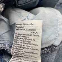 Load image into Gallery viewer, Girls Cotton On, distressed stretch denim skirt, adjustable, L: 26cm, FUC, size 4,  