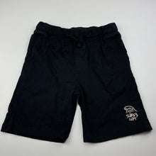 Load image into Gallery viewer, Boys KID, black cotton casual shorts, elasticated, EUC, size 8,  
