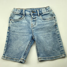 Load image into Gallery viewer, Boys Anko, blue stretch denim shorts, adjustable, FUC, size 3,  