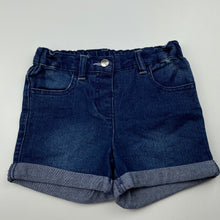 Load image into Gallery viewer, Girls Anko, blue stretch denim shorts, adjustable, GUC, size 5,  